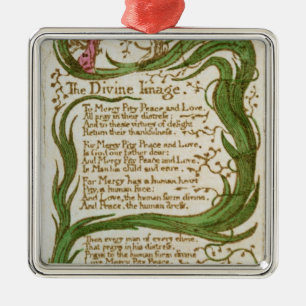 The Divine Image, from Songs of Innocence, 1789 Metal Ornament
