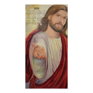 The Divine Invitation: Jesus 2026 Calendar Poster