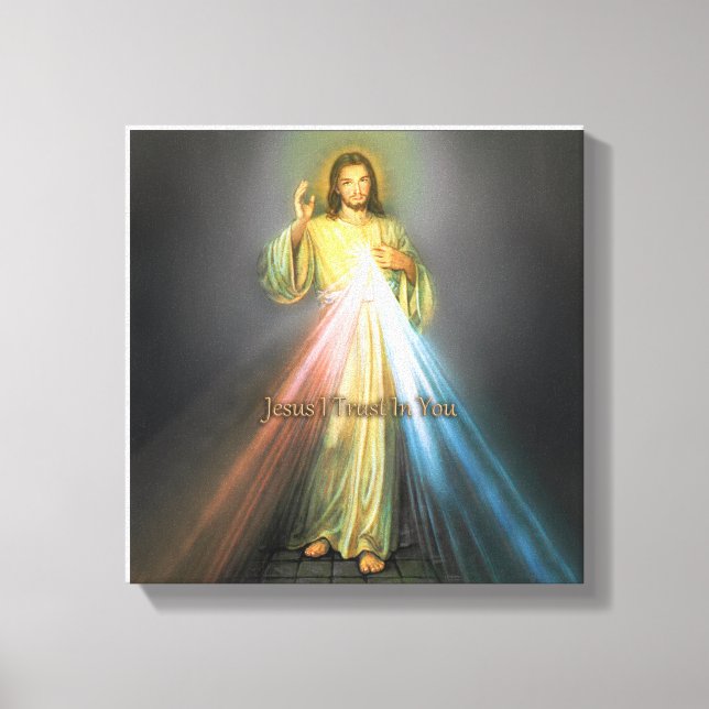 THE DIVINE MERCY DEVOTIONAL IMAGE CANVAS PRINT (Front)