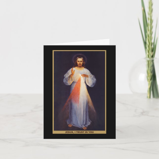 The Divine Mercy Shirt Premium  Card (Front)