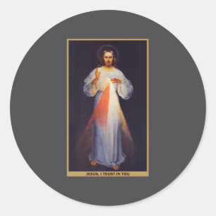 The Divine Mercy Shirt Premium  Classic Round Sticker