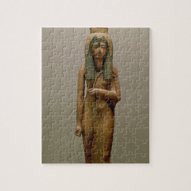 The divine queen Ahmose Nefertari (painted wood) Jigsaw Puzzle (Vertical)