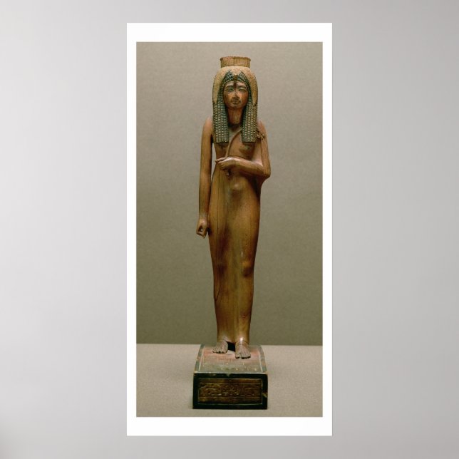 The divine queen Ahmose Nefertari (painted wood) Poster (Front)
