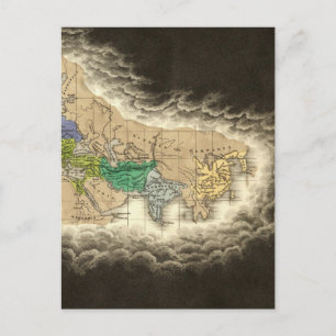 The Division of The Roman Empire 395 AD Postcard