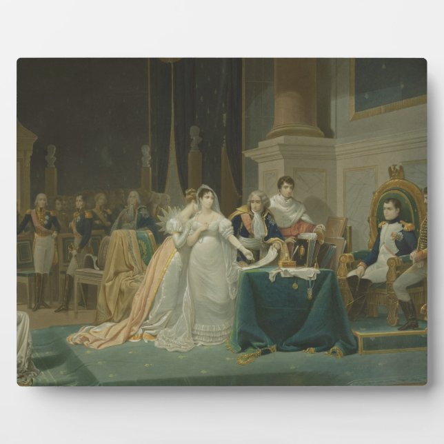The Divorce of the Empress Josephine (1763-1814) 1 Plaque (Front)