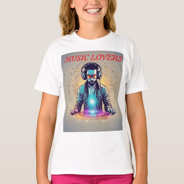 🎧🌠 The DJ of Entangled Frequencies 🌌🎶 T-Shirt (Front)