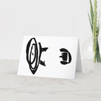 THE DJ WITH HEADPHONES THANK YOU CARD