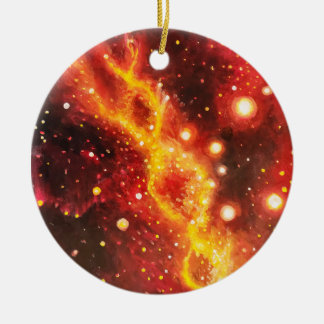 The DNA nebula Ceramic Ornament
