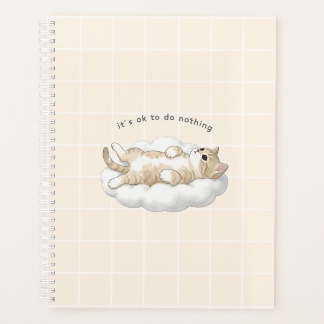 The Do Nothing Kitty Planner (Front)