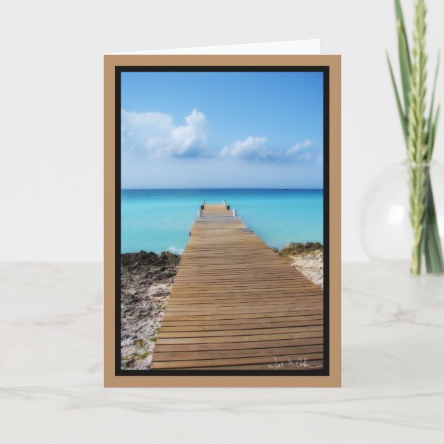 The Dock out to Crystal Waters Card (Front)