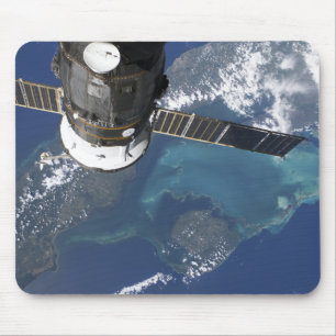 The docked Progress 22 spacecraft Mouse Pad