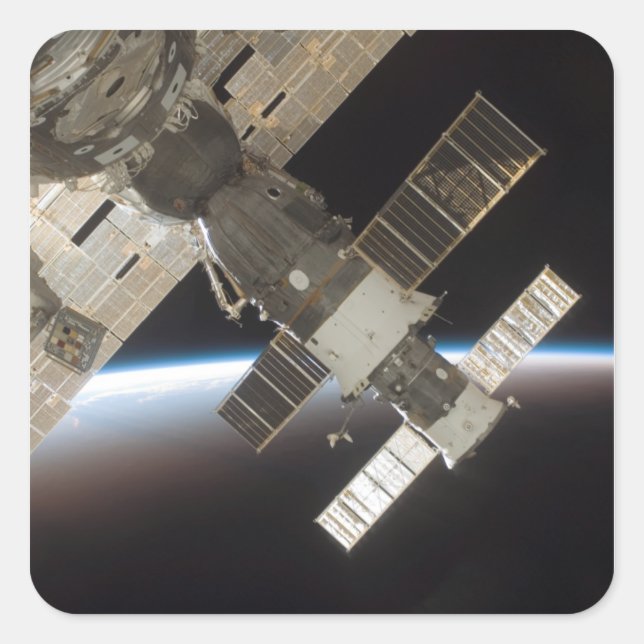 The docked Soyuz 13 Square Sticker (Front)