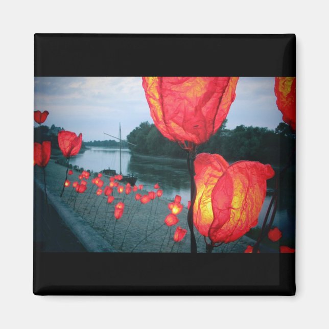 "The docks at night" Magnet (Front)