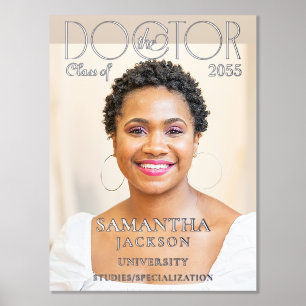 The Doctor Chic Photo Magazine Doctoral Graduation Foil Prints