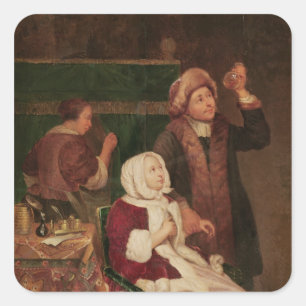 The Doctor's Visit Square Sticker