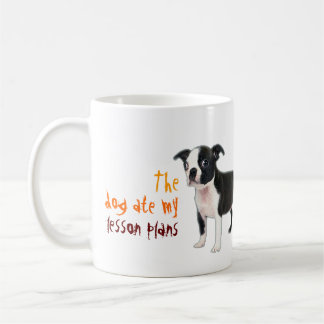 The dog ate my lesson plans coffee mug