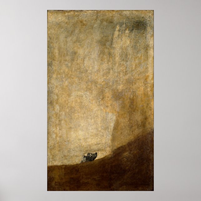 The Dog (Black Paintings) by Francisco Goya 1820 Poster (Front)