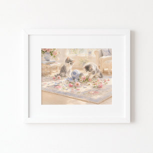 The Dog Did It Watercolor Art Print