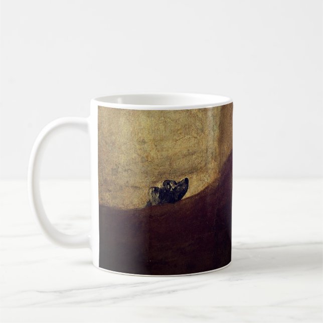 The Dog (El Perro) - by Francisco Goya Coffee Mug (Left)
