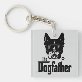 The Dog Father and Dog Dad Keychain