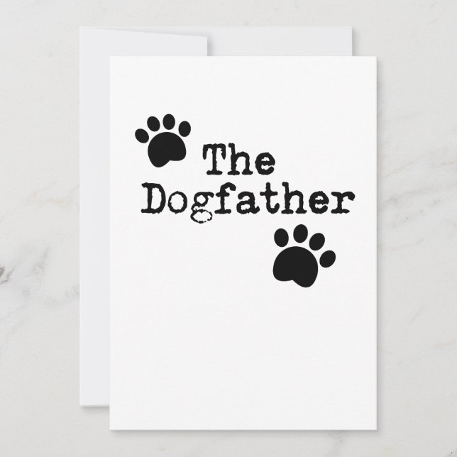 The Dog father Dad Men Funny Father's Day Gift Card (Front)