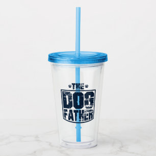 The Dog Father Worn Graphic Acrylic Tumbler