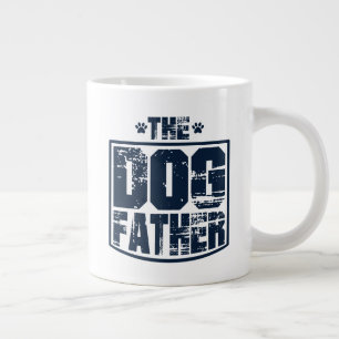 The Dog Father Worn Graphic Large Coffee Mug