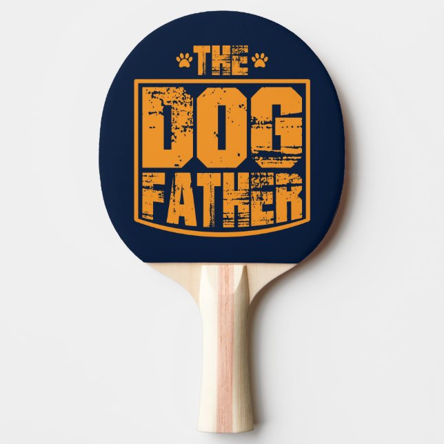 The Dog Father Worn Graphic Ping Pong Paddle (Front)