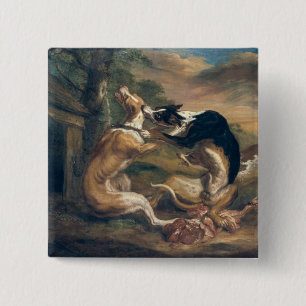 The Dog Fight, 1678 2 Inch Square Button