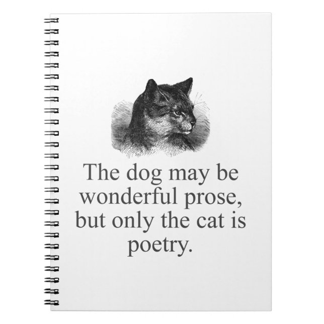 The Dog May Be Wonderful Prose  Notebook (Front)