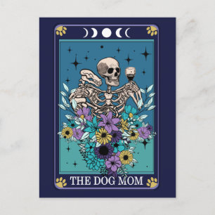 The Dog Mom Funny Tarot  Postcard