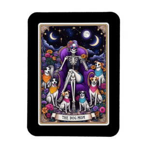 The Dog Mom Tarot Card Magnet