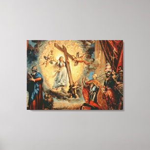 The Doge Grimani kneeling before Faith Canvas Print