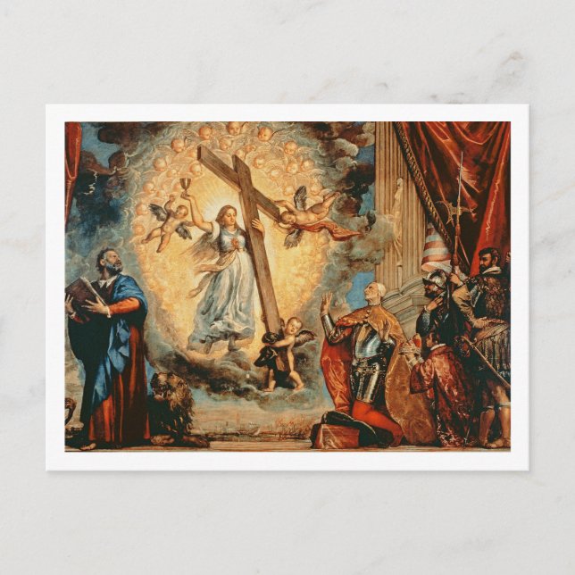 The Doge Grimani kneeling before Faith Postcard (Front)