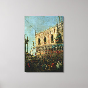 The Doge in the Shrove Tuesday Festival on the Pia Canvas Print