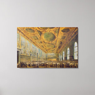 The Doge of Venice Thanking the Council Canvas Print