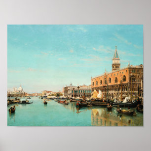 The Doge’s Palace And The Piazza San Marco,  Poster