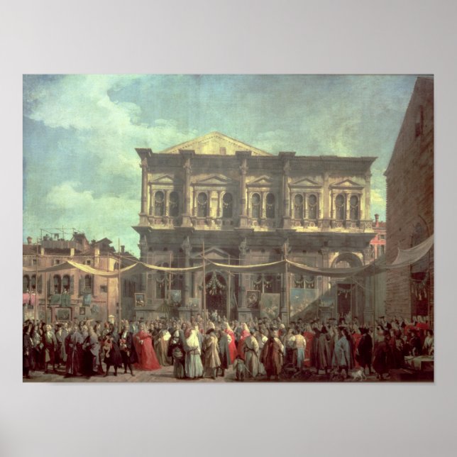 The Doge Visiting the Church and Scuola di Poster (Front)