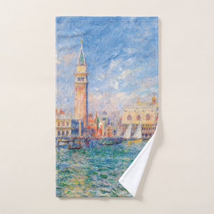The Doge's Palace, Venice by Renoir Hand Towel