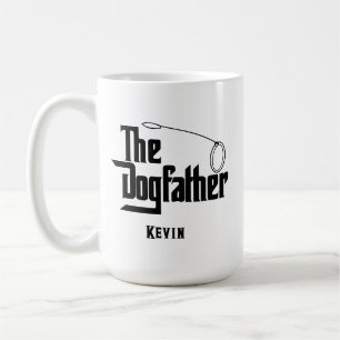 The Dogfather Dog dad White on Dark Coffee Mug