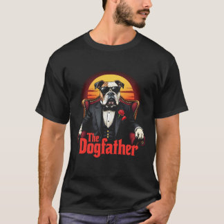 The Dogfather T-Shirt Mens Pitbull Dog Lovers