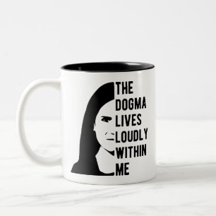 The Dogma Lives Loudly Within Me Two-Tone Coffee Mug