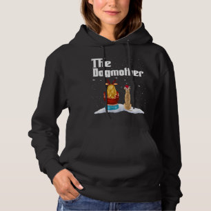 The Dogmother Greyhound Dog Mom Christmas Puppy Xm Hoodie
