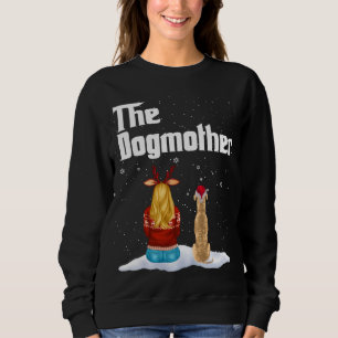 The Dogmother Greyhound Dog Mom Christmas Puppy Xm Sweatshirt