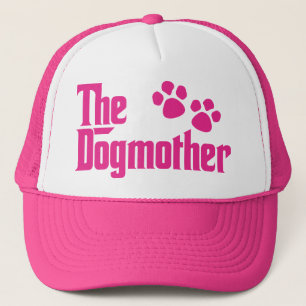 The Dogmother pink and white fun saying Trucker Hat