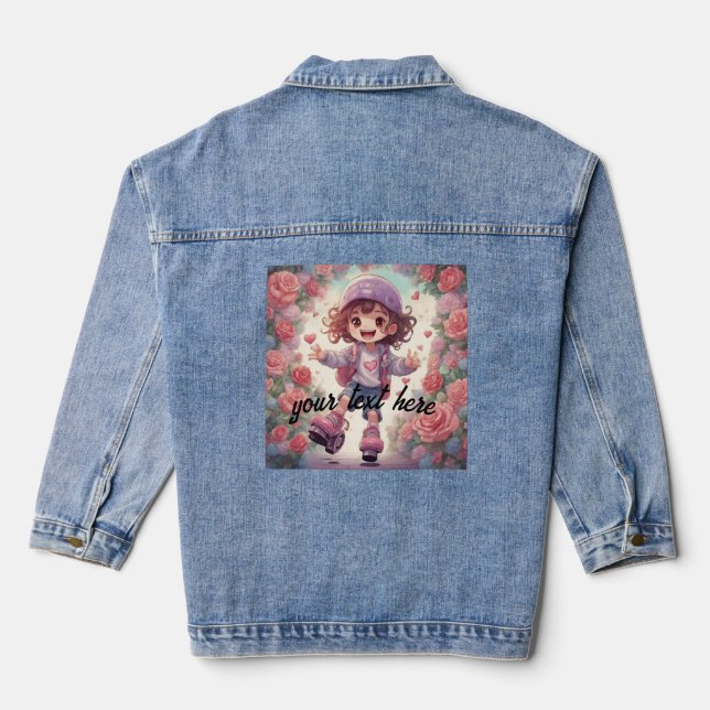 the doll anime denim jacket (Back)