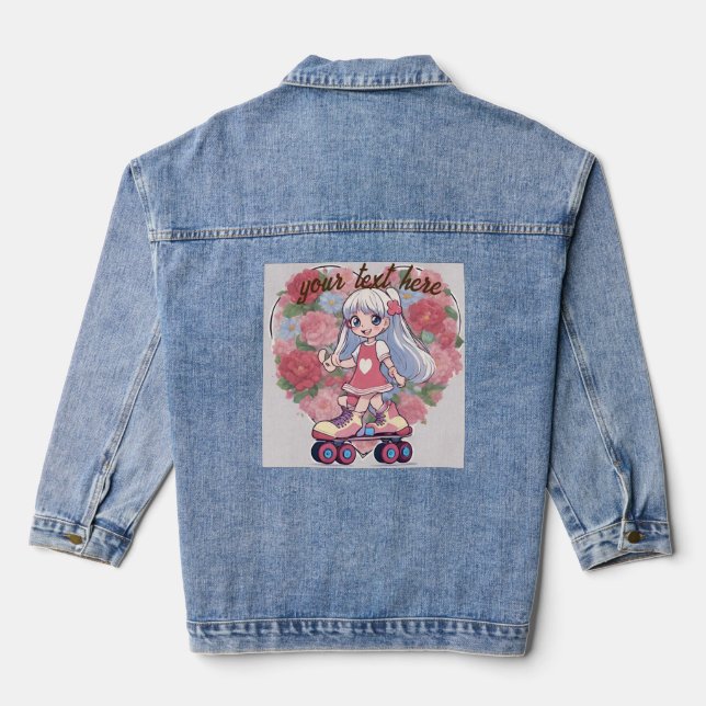 the doll anime denim jacket (Back)