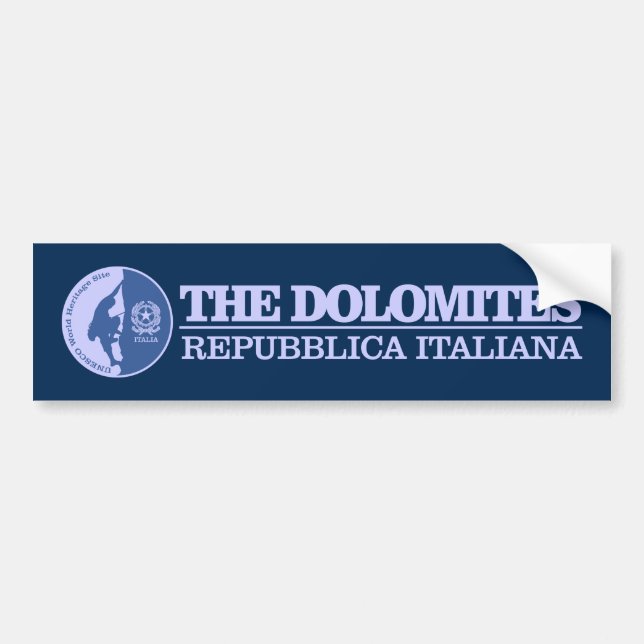 The Dolomites (Climbing) Bumper Sticker (Front)