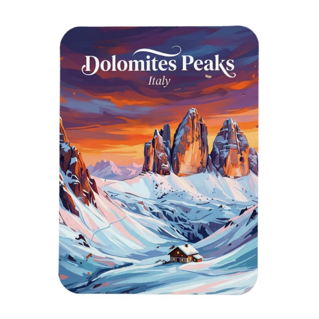 The Dolomites Italy Magnet (Vertical)