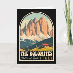 The Dolomites Italy Skiing Hiking Cycling Climbing Card
